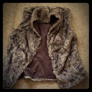 Gently used Faux fur vest